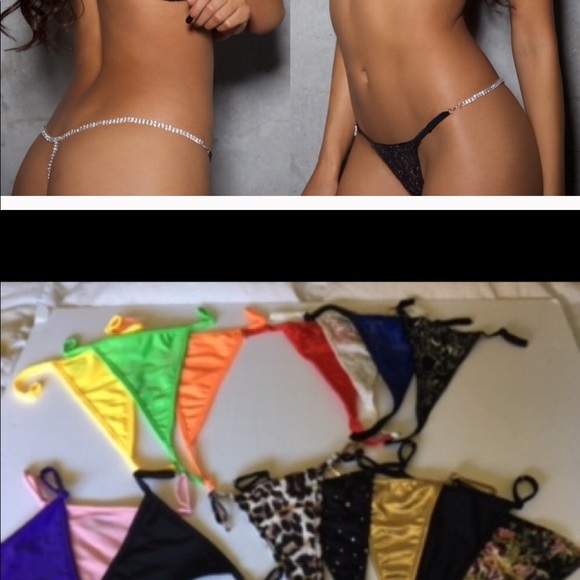 Rhinestone G-String, Petit to Plus Sizes - Picture 5 of 8